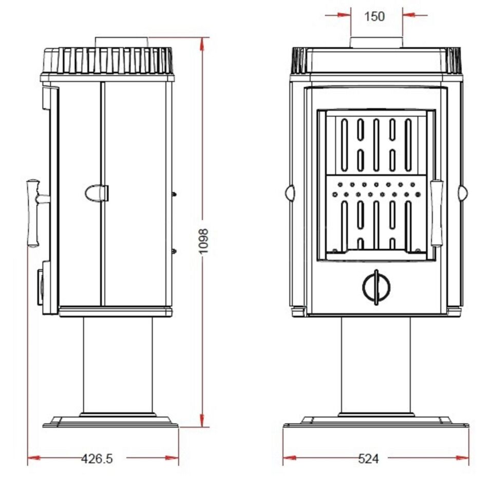 Invicta Mairy Döküm Odun Sobası 6145 44