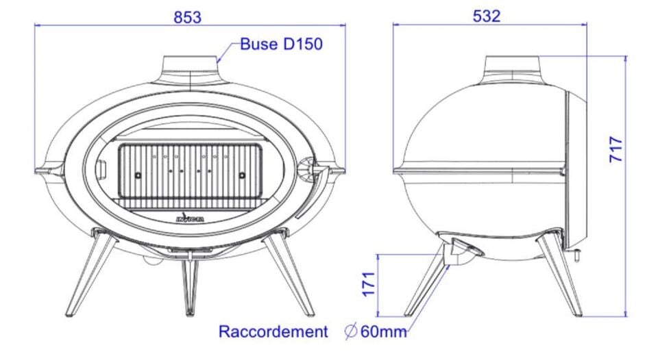 Invicta Brio Döküm Odun Sobası 6481 44