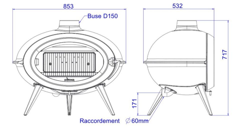 Invicta Brio Döküm Odun Sobası 6481 44