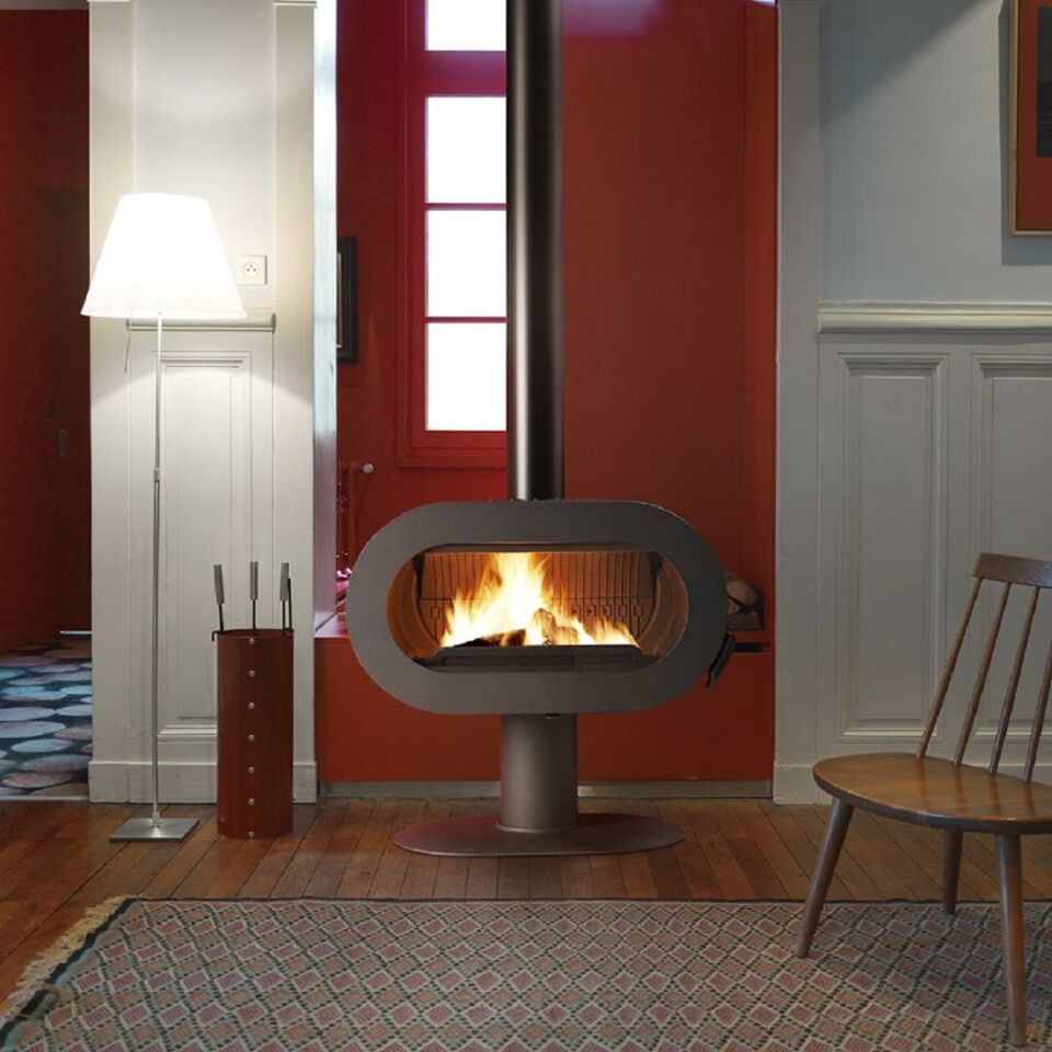 Invicta Döküm Odun Sobası Fifty On Pedestal Antrasit 6480 44