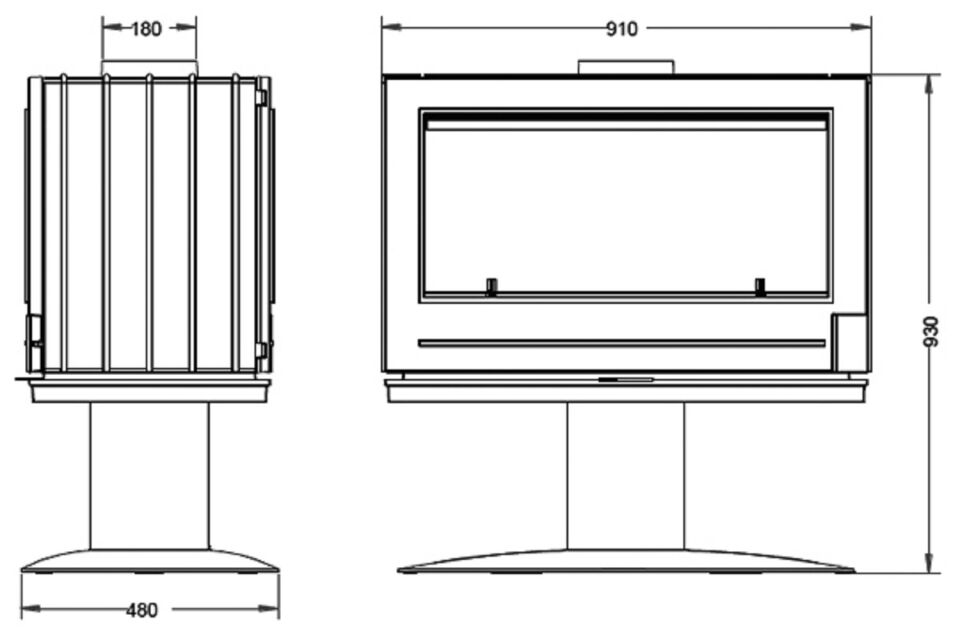 Invicta Nelson Döküm Odun Sobası 9129 44