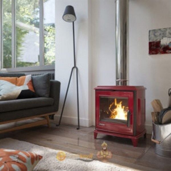 Invicta Sedan Kırmızı S Döküm Odun Sobası 9450 47