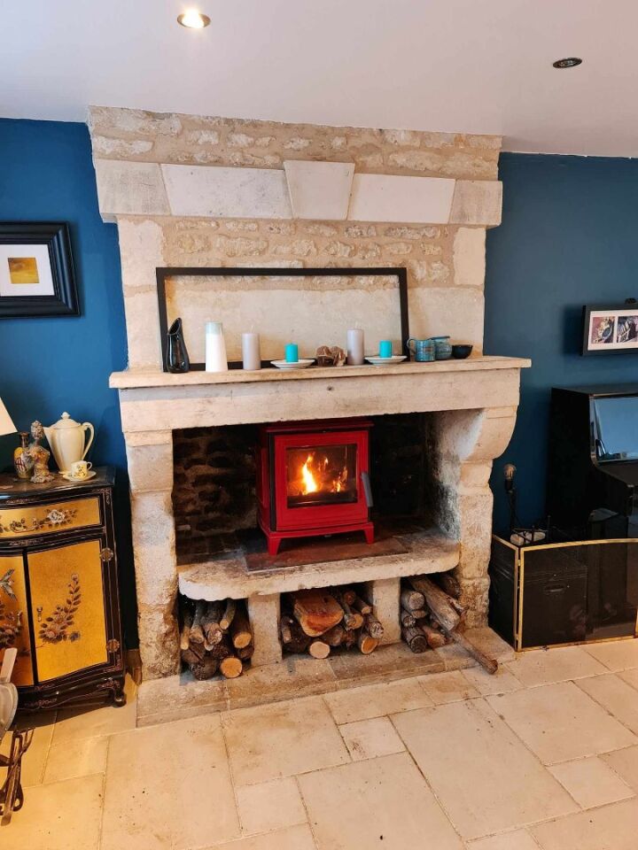 Invicta Sedan Kırmızı S Döküm Odun Sobası 9450 47