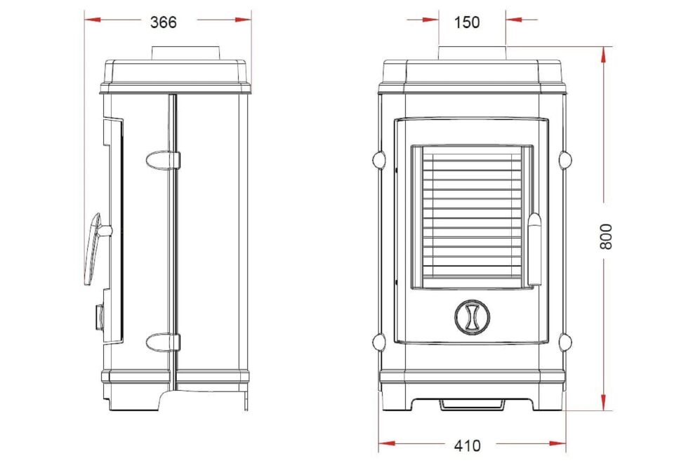 Invicta Remilly Döküm Odun Sobası 6013 84