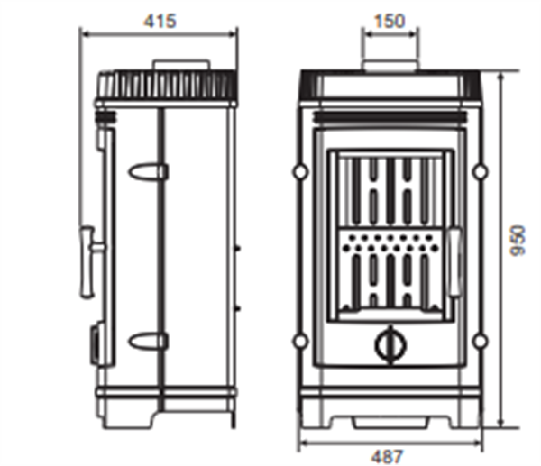 Invicta Cassine Döküm Odun sobası 6147 44