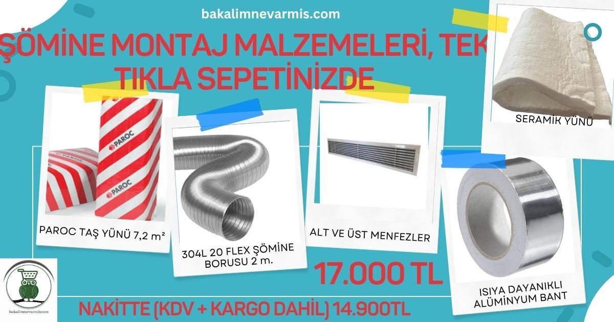 Paroc Taş Yünü Ve Şömine Montaj Malzemeleri