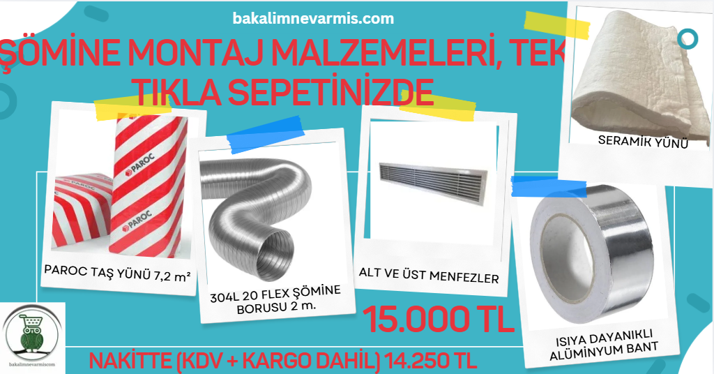 Paroc Taş Yünü Ve Şömine Montaj Malzemeleri