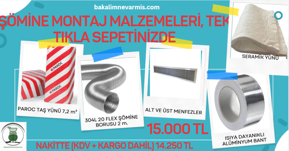 Paroc Taş Yünü Ve Şömine Montaj Malzemeleri