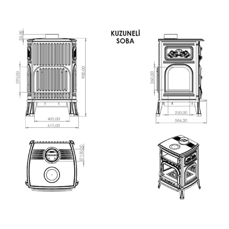 Serra Döküm Kuzine Soba