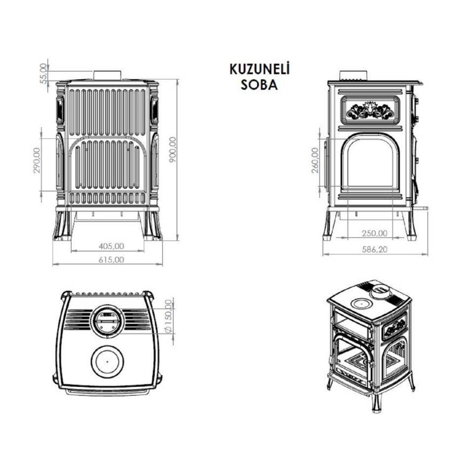 Serra Döküm Kuzine Soba