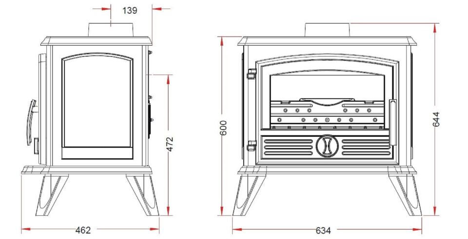 Invicta Samara Döküm Odun Sobası 9148 44
