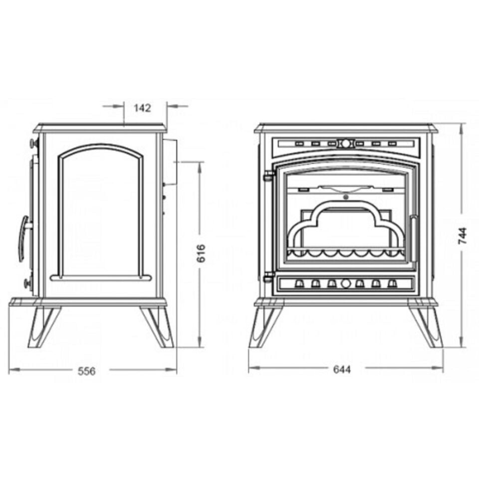 Invicta Altea Döküm Odun Sobası 9166 44