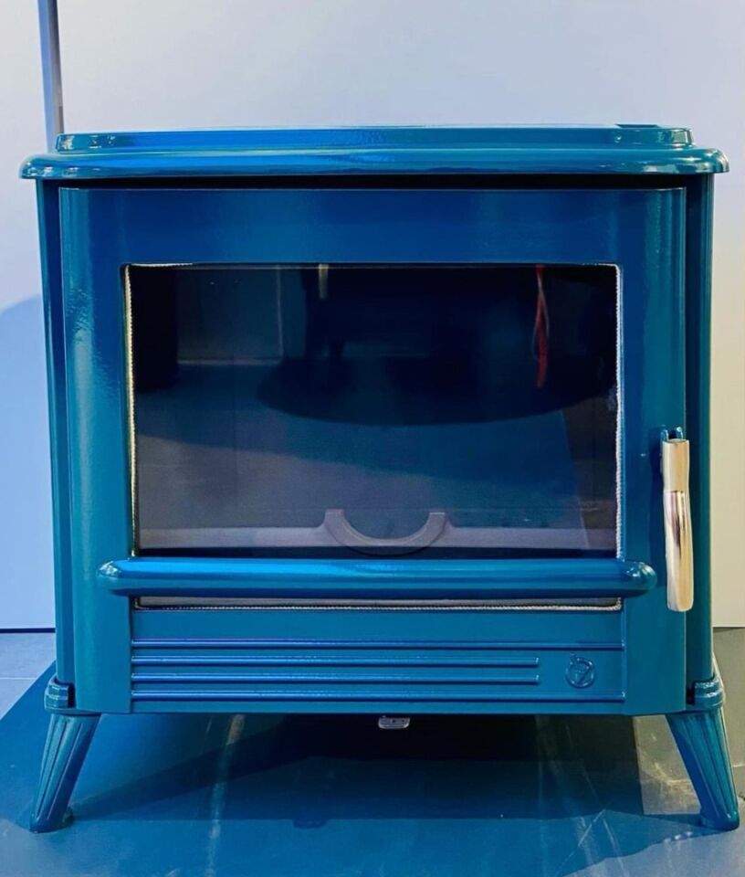 Invicta Döküm Odun Sobası Modena Akdeniz Mavisi 9175 43