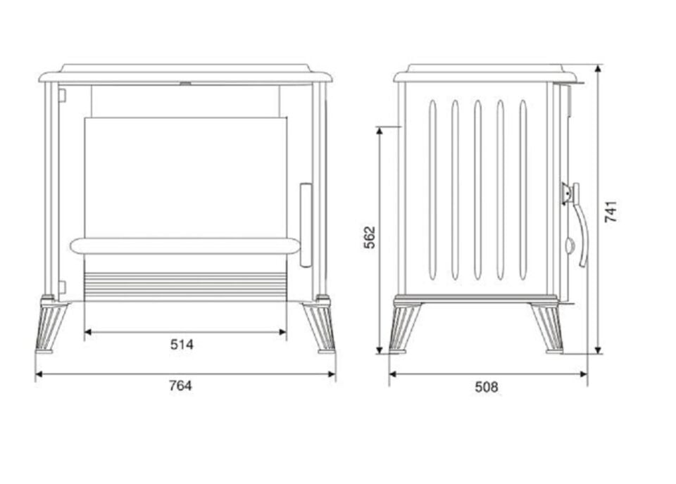 Invicta Döküm Odun Sobası Modena Akdeniz Mavisi 9175 43