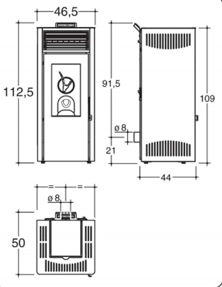 Invicta Nola 7 Kırmızı Pelet Sobası 6418 77