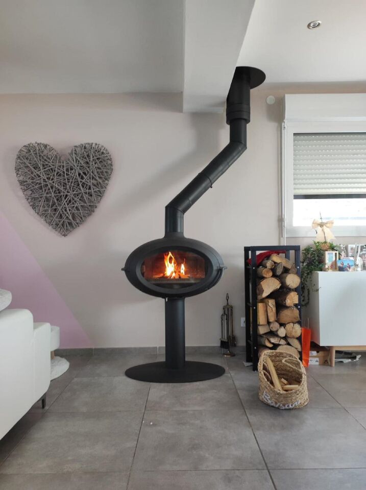 Invicta Brio Sur Pied Döküm Odun Sobası 6481 14