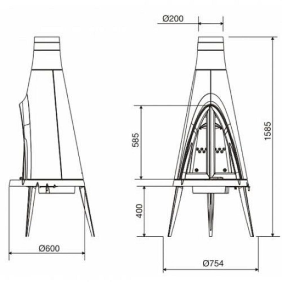 Invicta Tipi Döküm Odun Sobası 6153 44