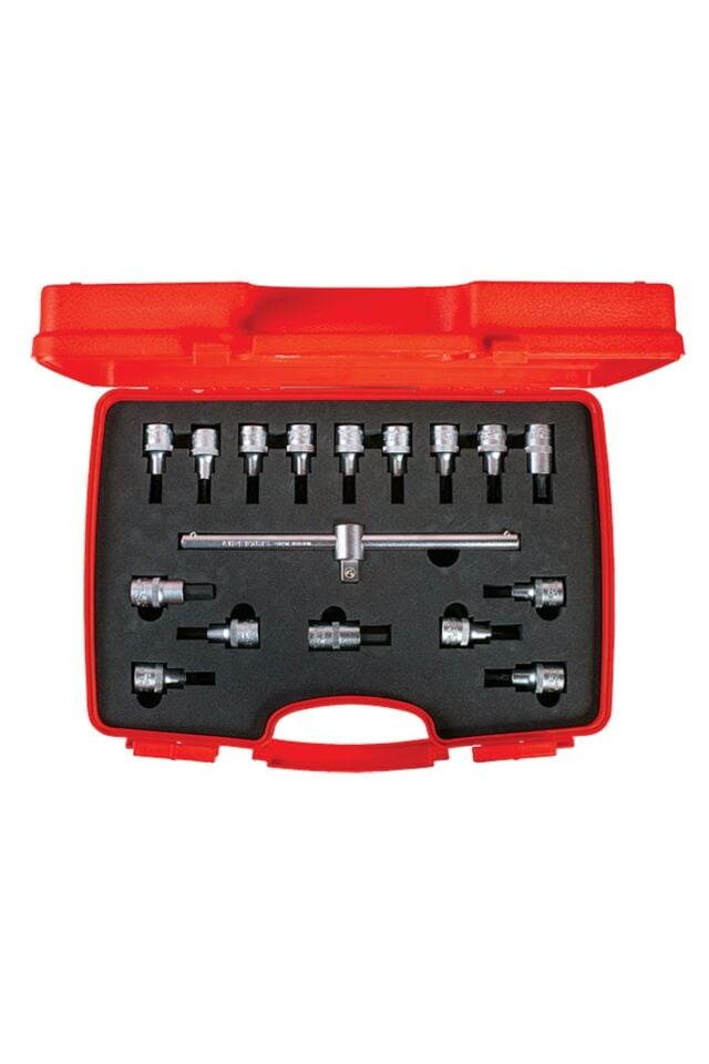 İzeltaş Lokmalı Allen Uç ve Star Torx Uç Takımı 1 2” 17 Parça 1113 00 6017