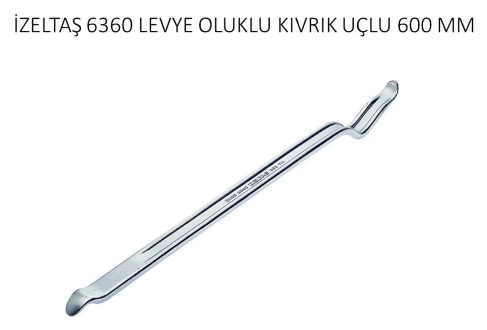 İzeltaş Levye Oluklu Kıvrık Uçlu 6360 26 0600