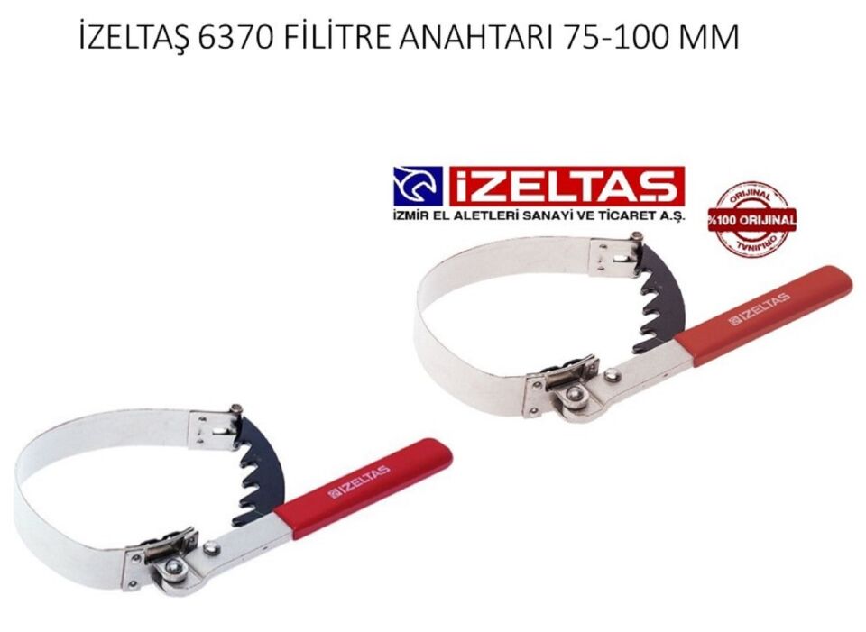 İzeltaş Yağ Filtre Sökeceği Krom Kırmızı 75 100 mm 6370 26 0100