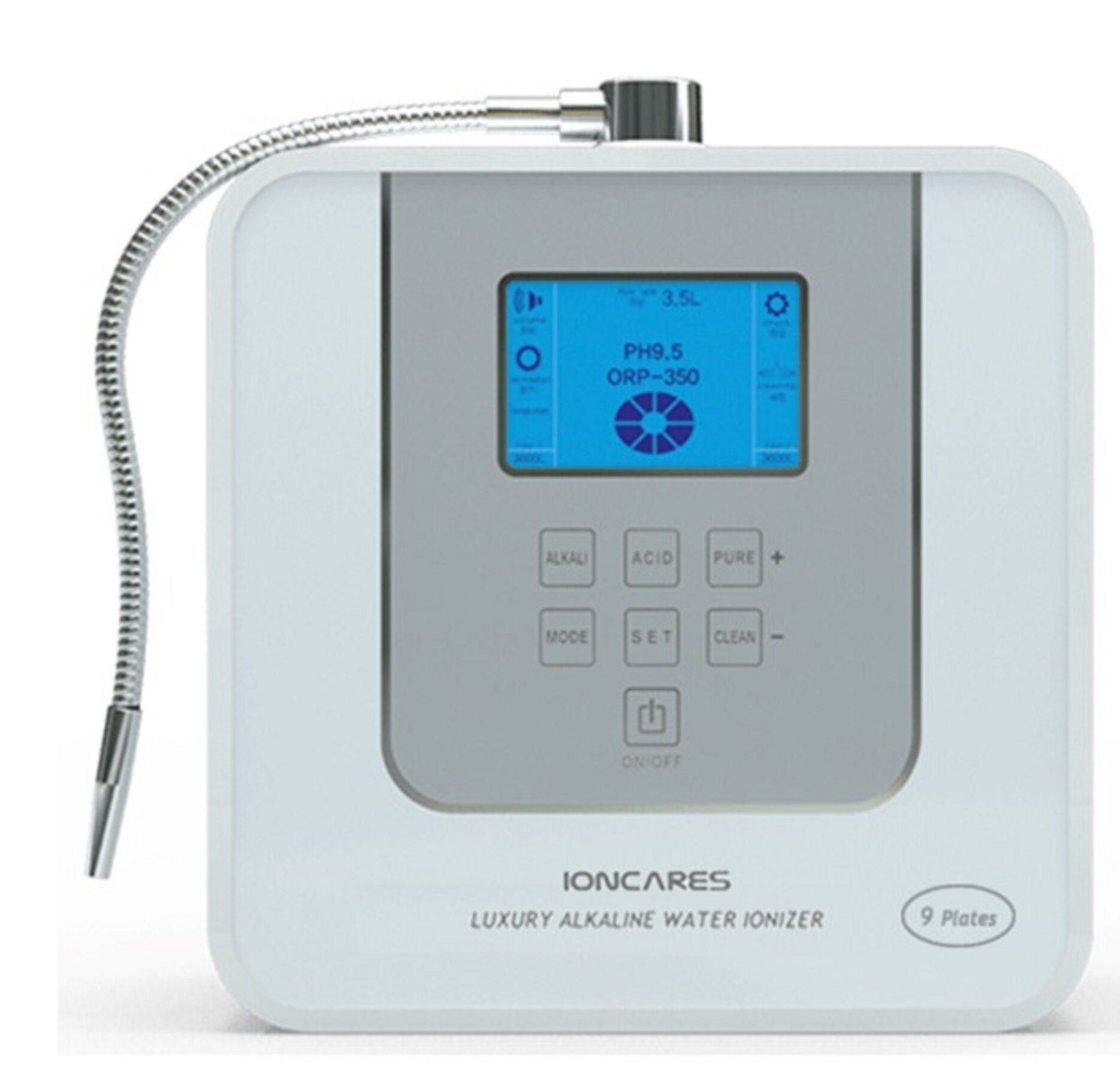 Ioncares Arıtma ve Canlı Su Cihazı 3,5 Ph, 10 Ph