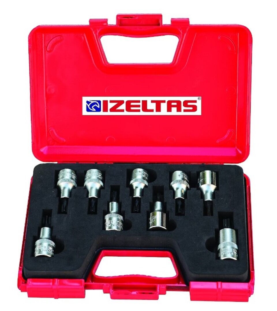 İzeltaş Lokmalı Torx Uç Takımı 9 Parça 1/2'' 1113 00 6009
