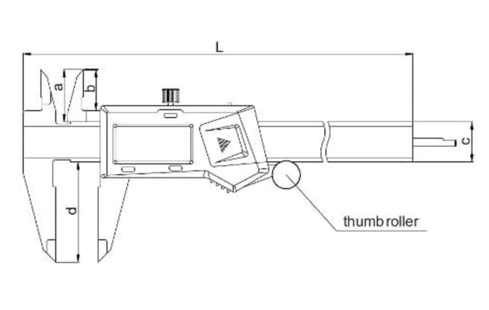 Insize 1108-150 Dijital Kumpas Standart 0-150 mm