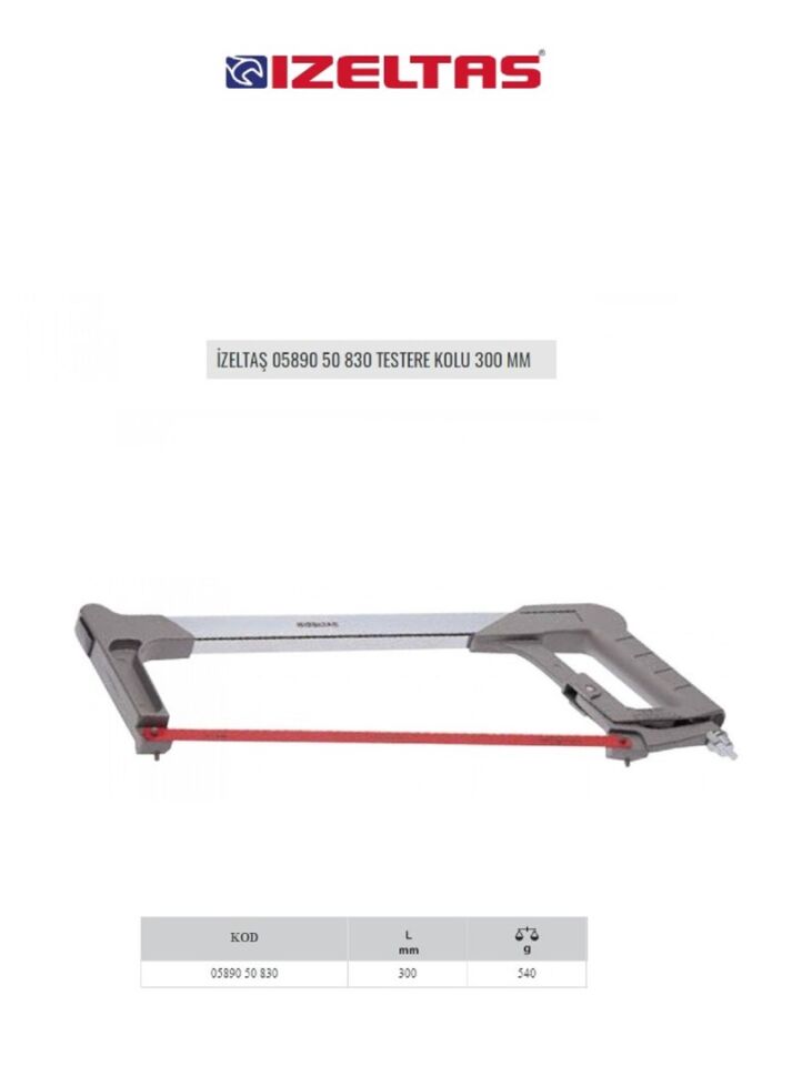 Izeltaş Testere Kolu 05890 50 830 300 MM