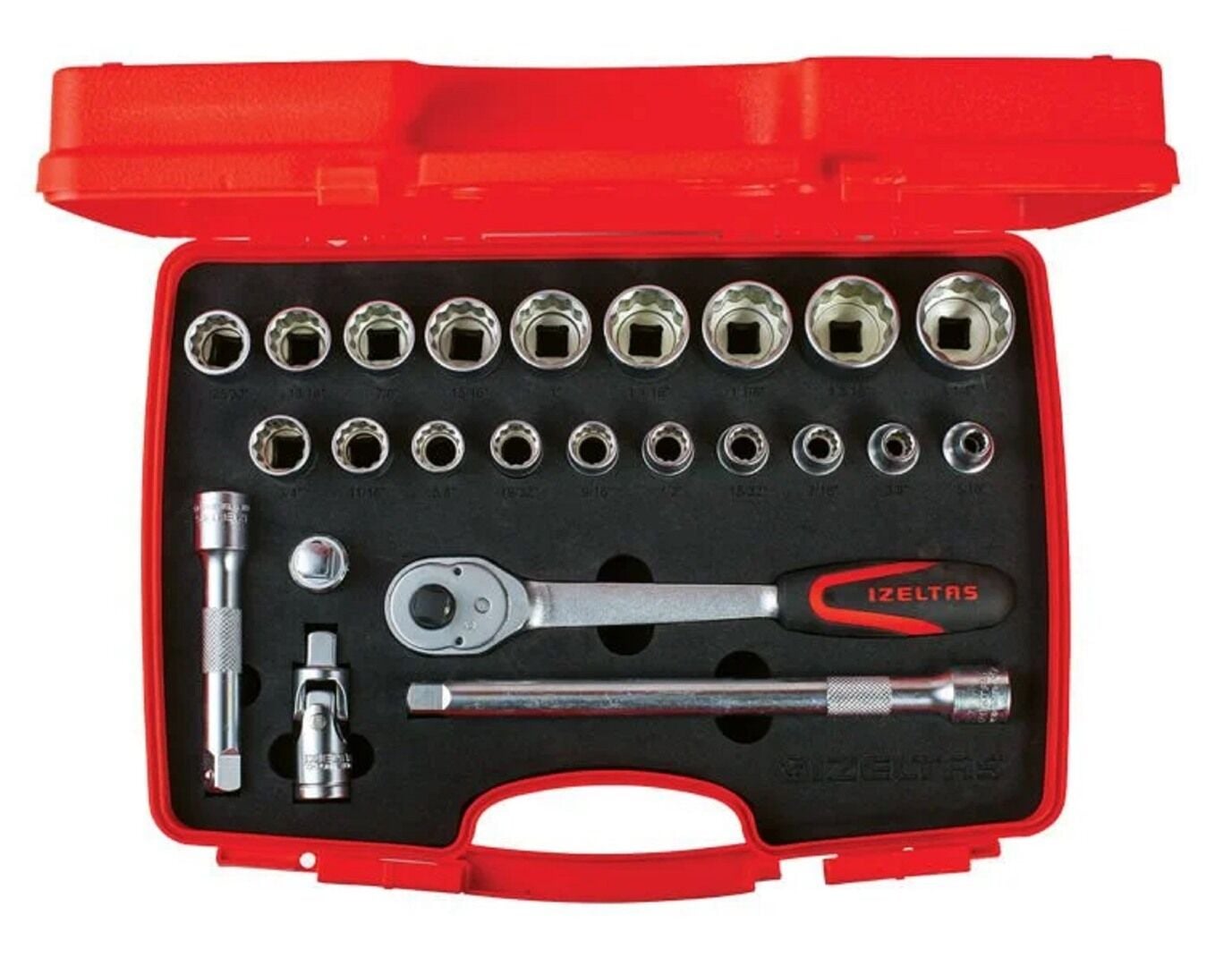 İzeltaş On İki Köşe Lokma Anahtar Takımı 1 2” 24 Parça 1114 00 6024