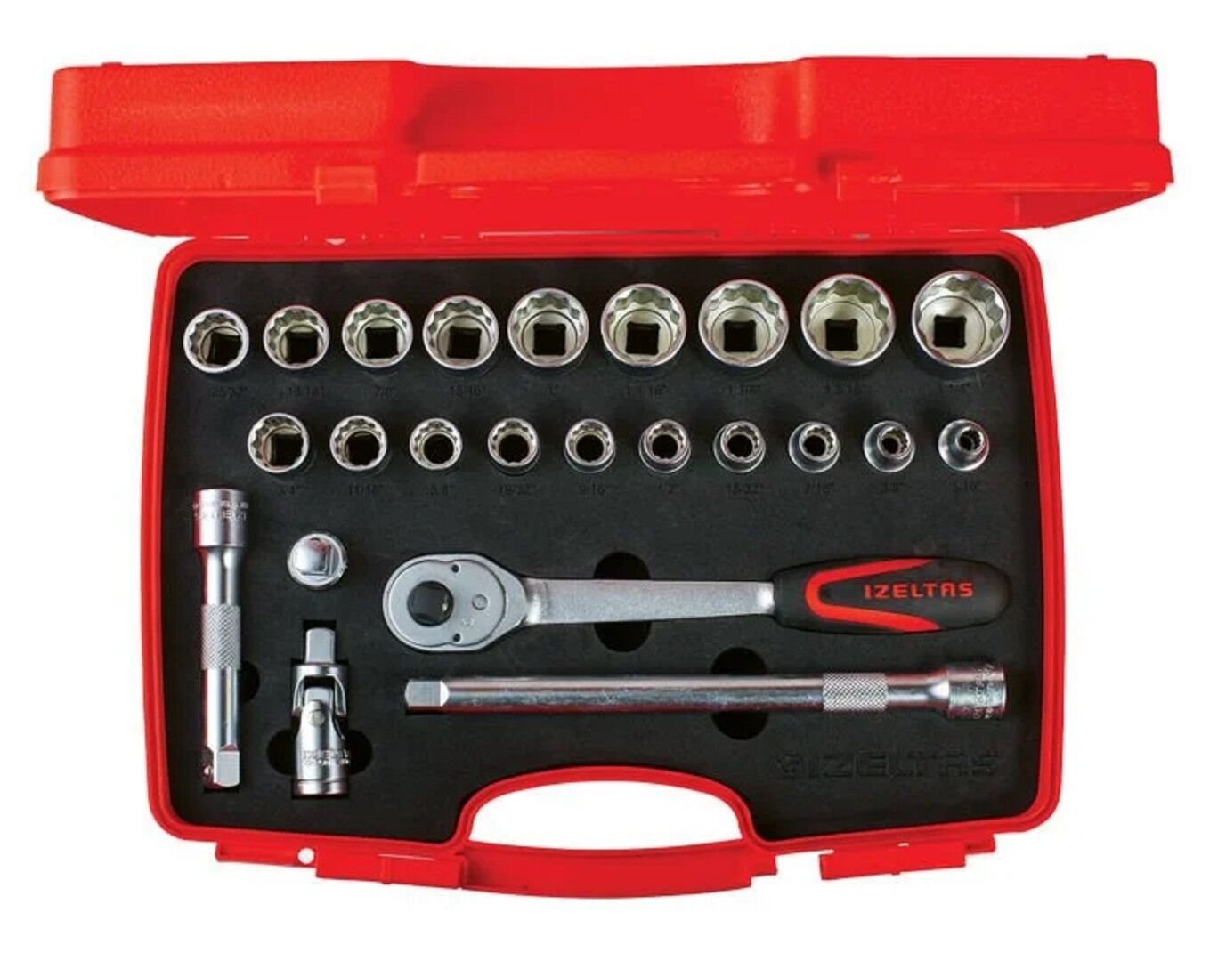 İzeltaş On İki Köşe Lokma Anahtar Takımı 1 2” 24 Parça 1114 00 6024