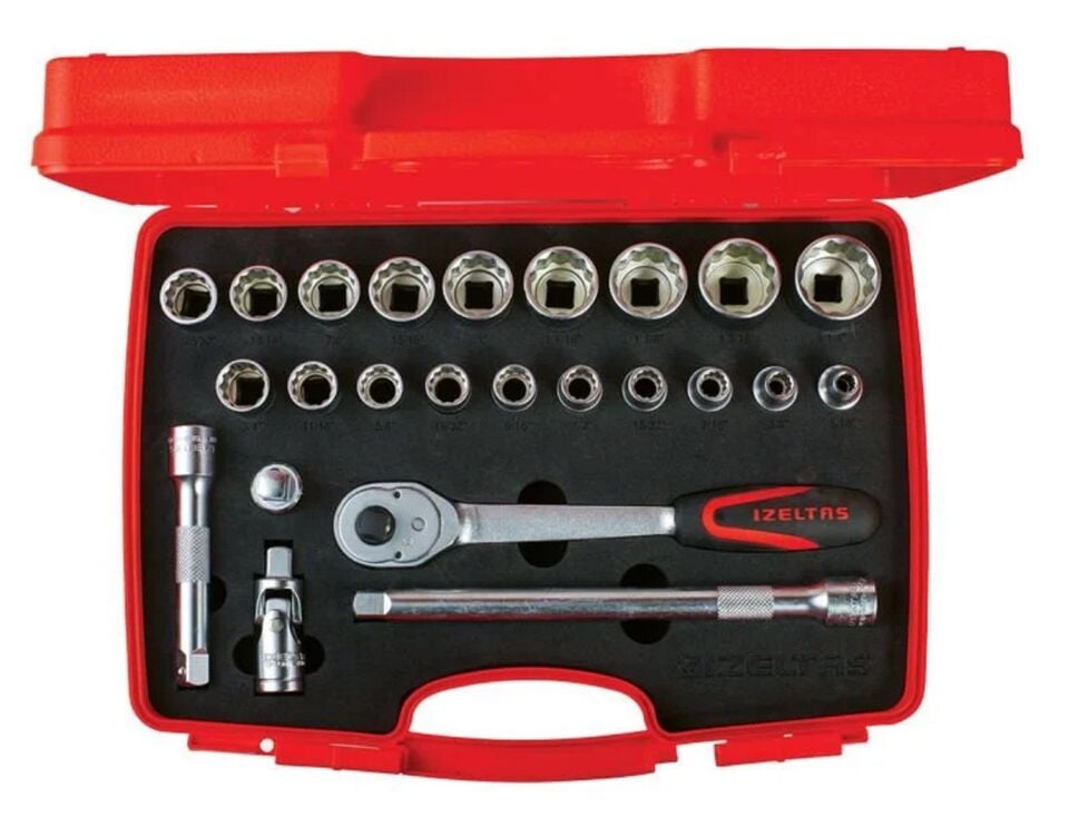 İzeltaş On İki Köşe Lokma Anahtar Takımı 1 2” 24 Parça 1114 00 6024