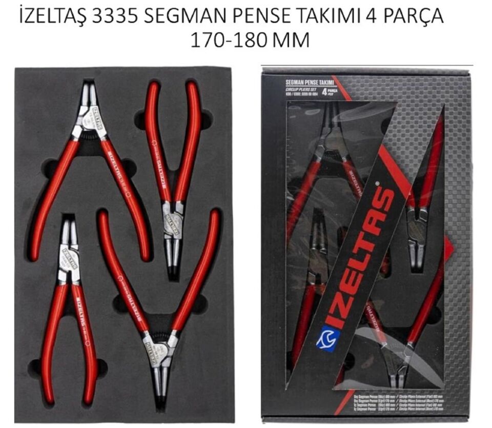 İzeltaş Segman Pense Seti 4 Parça 3335 00 1004