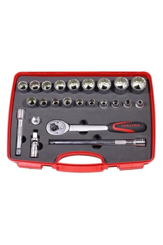 İzeltaş On İki Köşe Lokma Anahtar Takımı 1 2” 24 Parça 1413 00 6024