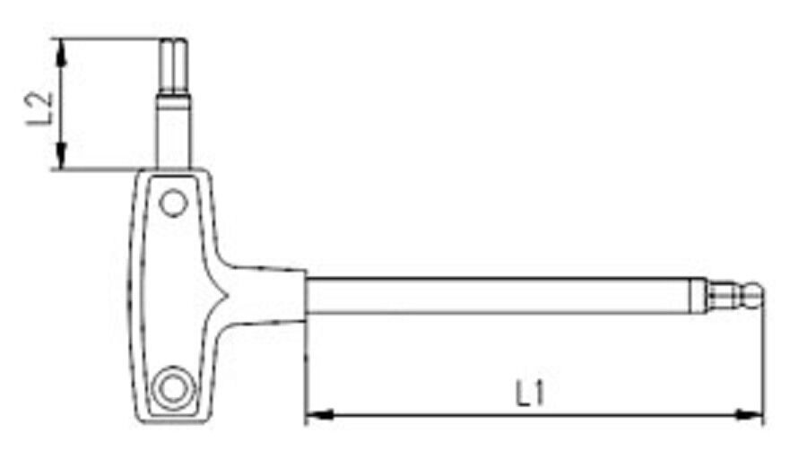 İzeltaş 4920 00 8108 T Tipi Allen Anahtar Takımı 8 Parça