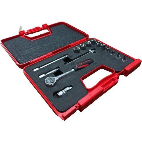 Izeltaş 1107 00 6015 Altı Köşe Lokma Anahtar Takımı 1/4'' 15 Parça