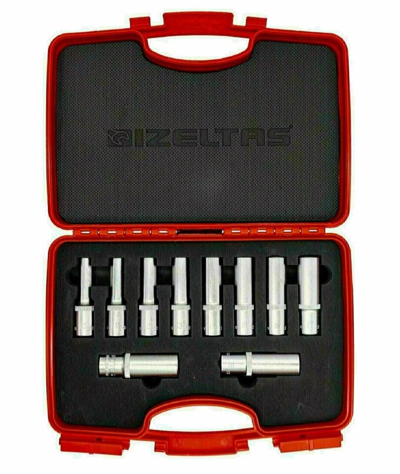 İzeltaş Altı Köşe Derin Lokma Anahtar Takımı 1/2” 10 parça 1108 00 6010