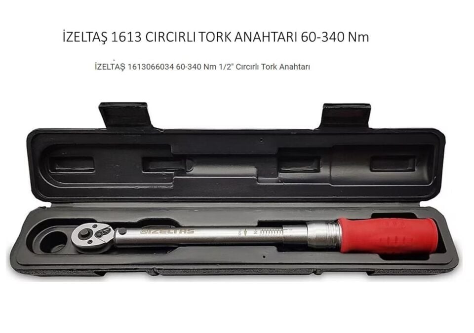 İzeltaş Cırcırlı Tork Anahtarı 1 2'' Krom 40 200 nm 1613 06 6034