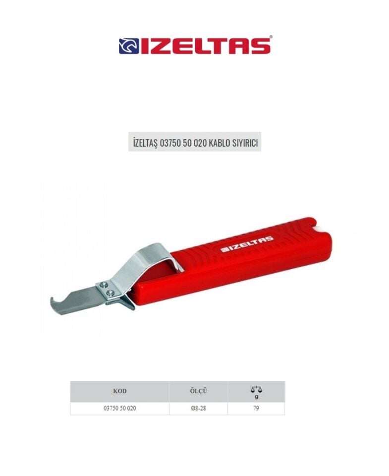 İzeltaş Kablo Sıyırıcı 03750 50 020