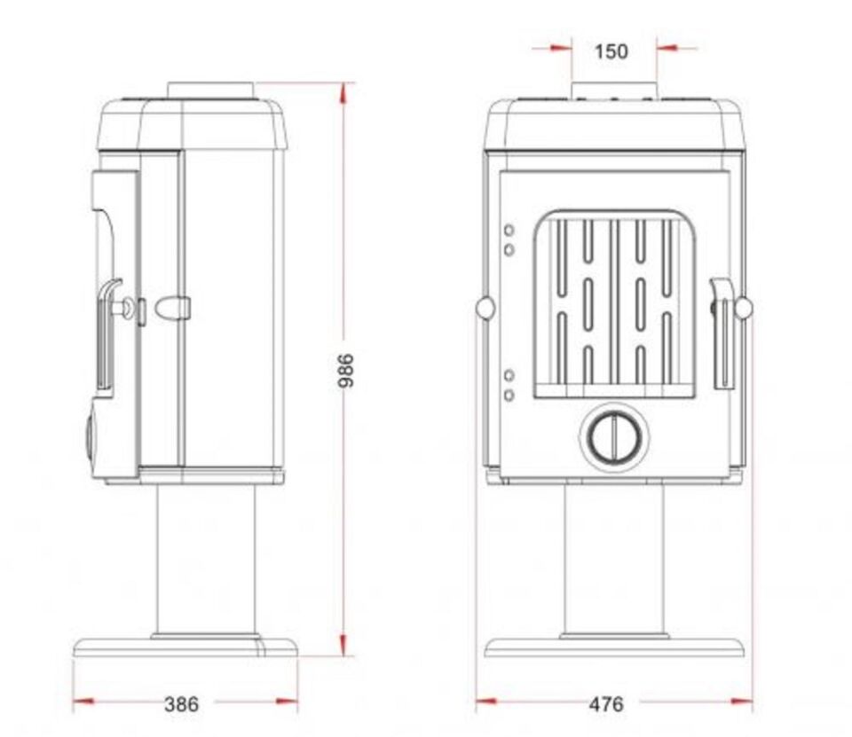 Invicta Takeo Döküm Odun Sobası 6138 44