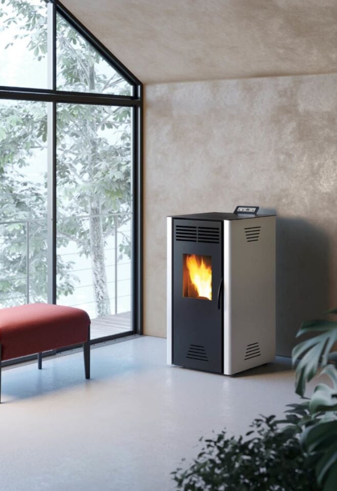 Invicta Adrano 7 Pelet Sobası Gri 9409 98