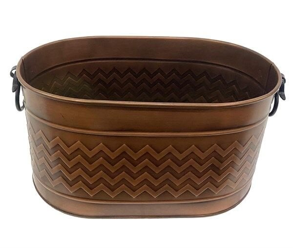 Miss Worble Şömine Oval Odunluk Zigzag Desenli