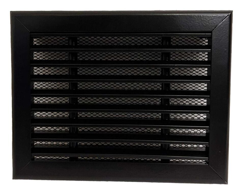 Miss Worble Alüminyum Lineer Şömine Menfezi 30 x 15 cm Siyah