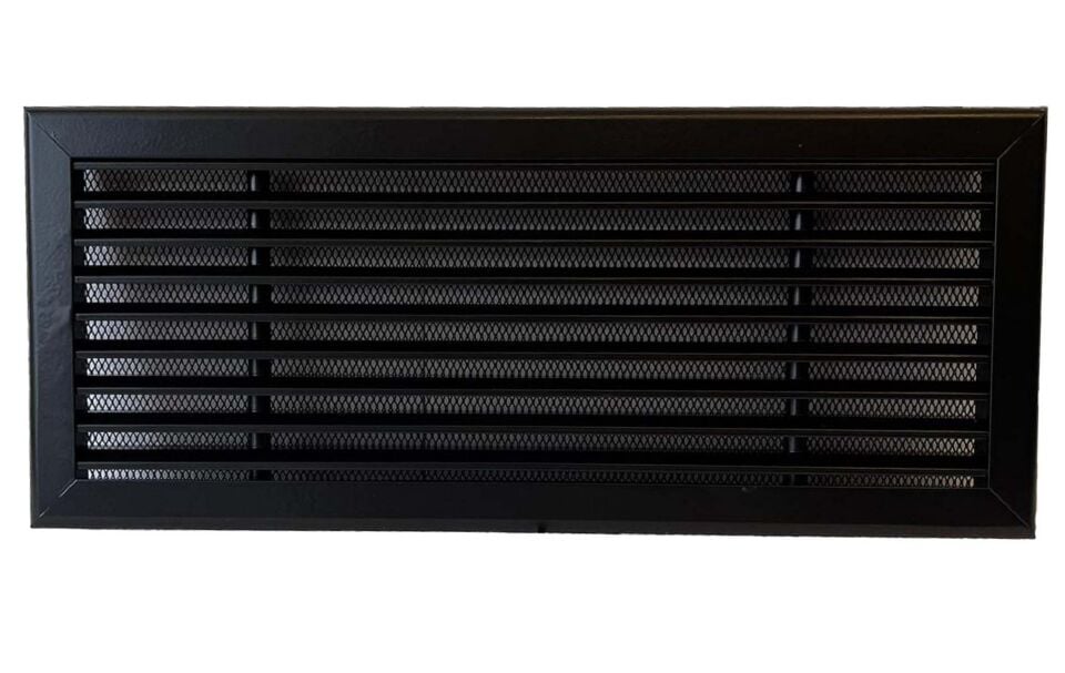 Miss Worble Alüminyum Lineer Şömine Menfezi 40 x 15 cm Siyah