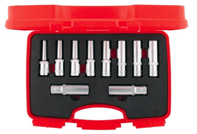 İzeltaş 1108 00 6010 1/2'' Altı Köşe Derin Lokma Takımı 10 Parça