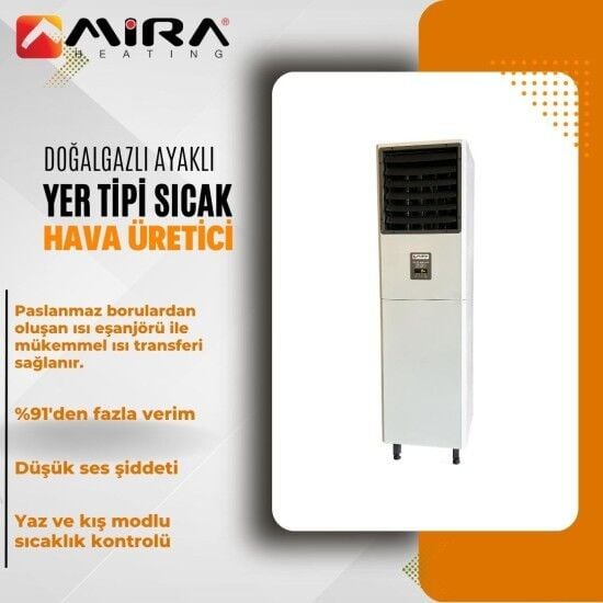 MHAG F-20 Doğalgazlı Ayaklı Yer Tipi Sıcak Hava Üreteci, 20 kW