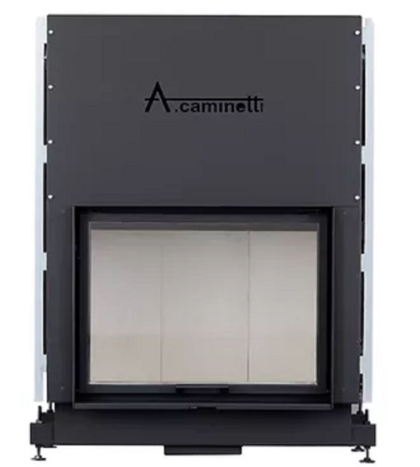 A.Caminetti Asansörlü Çelik Şömine Haznesi Flat 75 x 50 cm