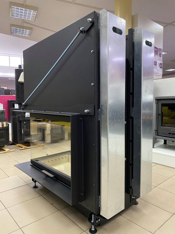 A.Caminetti Crystal Asansorlu Çelik Şömine Haznesi 3D Max Üç Açık Epi
