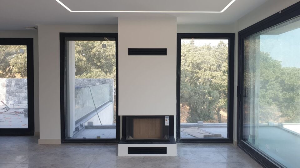 A Caminetti Crystal Şömine Haznesi 90 Max 3 Açık