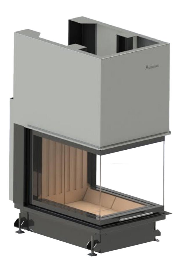 A.Caminetti Crystal Eco 3D 50x60 Epi Asansörlü Çelik Şömine
