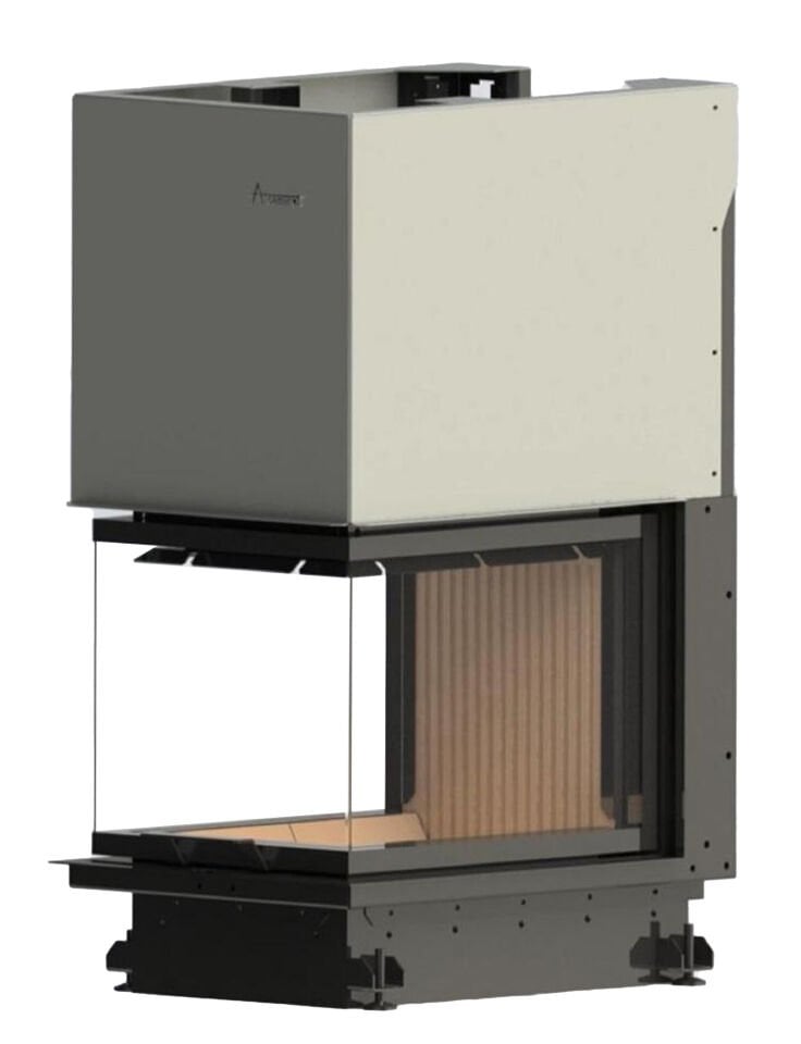 A.Caminetti Crystal Eco 3D 50x60 Epi Asansörlü Çelik Şömine